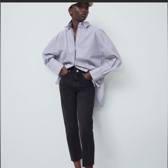 3. Zara High Rise Straight Leg Jeans - Picture 1 of 15